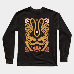 Abstract Bohemian Leopards Long Sleeve T-Shirt